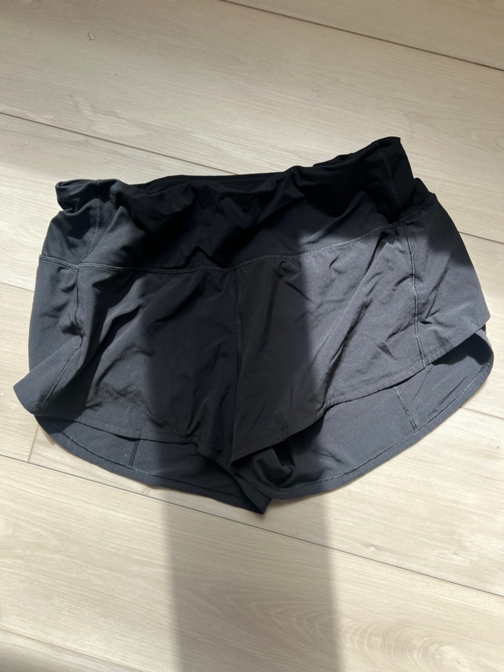 lululemon athletica Black speed up shorts. Size 10.